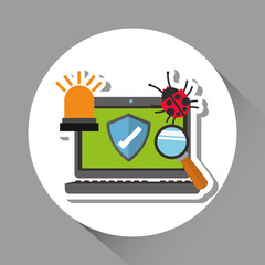 Graphic design of Security System, vector illustration