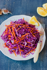 Salad of red cabbage