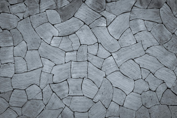 Vintage black and white brick wall design background