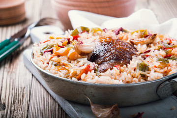 One pot chicken rice