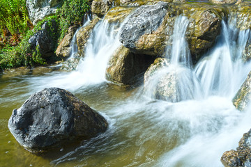 Fototapeta premium Wasserfall in traumhafter Natur