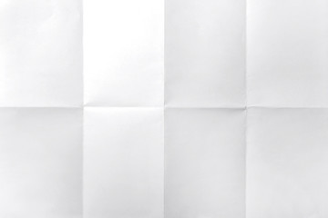 Empty white Crumpled paper