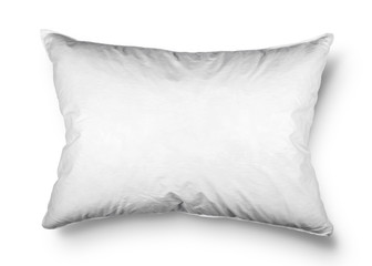 close up of a pillow on white background