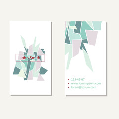 Vector abstract creative business card