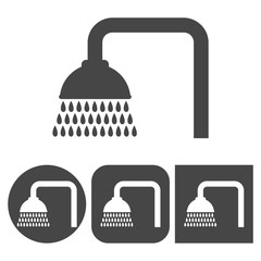 Shower icon - vector icons set