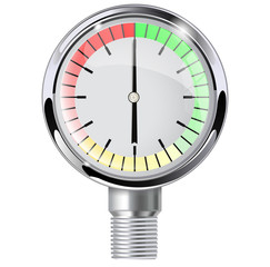 Measuring gauge with empty dial. Manometer