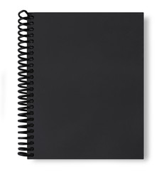 Notebook isolated on white background..