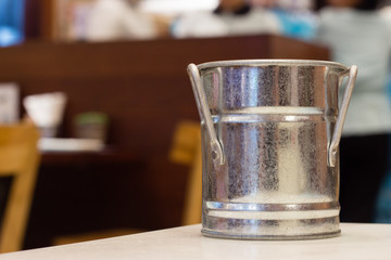 Silver bucket
