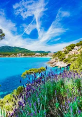 Zelfklevend Fotobehang Mediterranean Sea Majorca Coast Bay of Canyamel © vulcanus