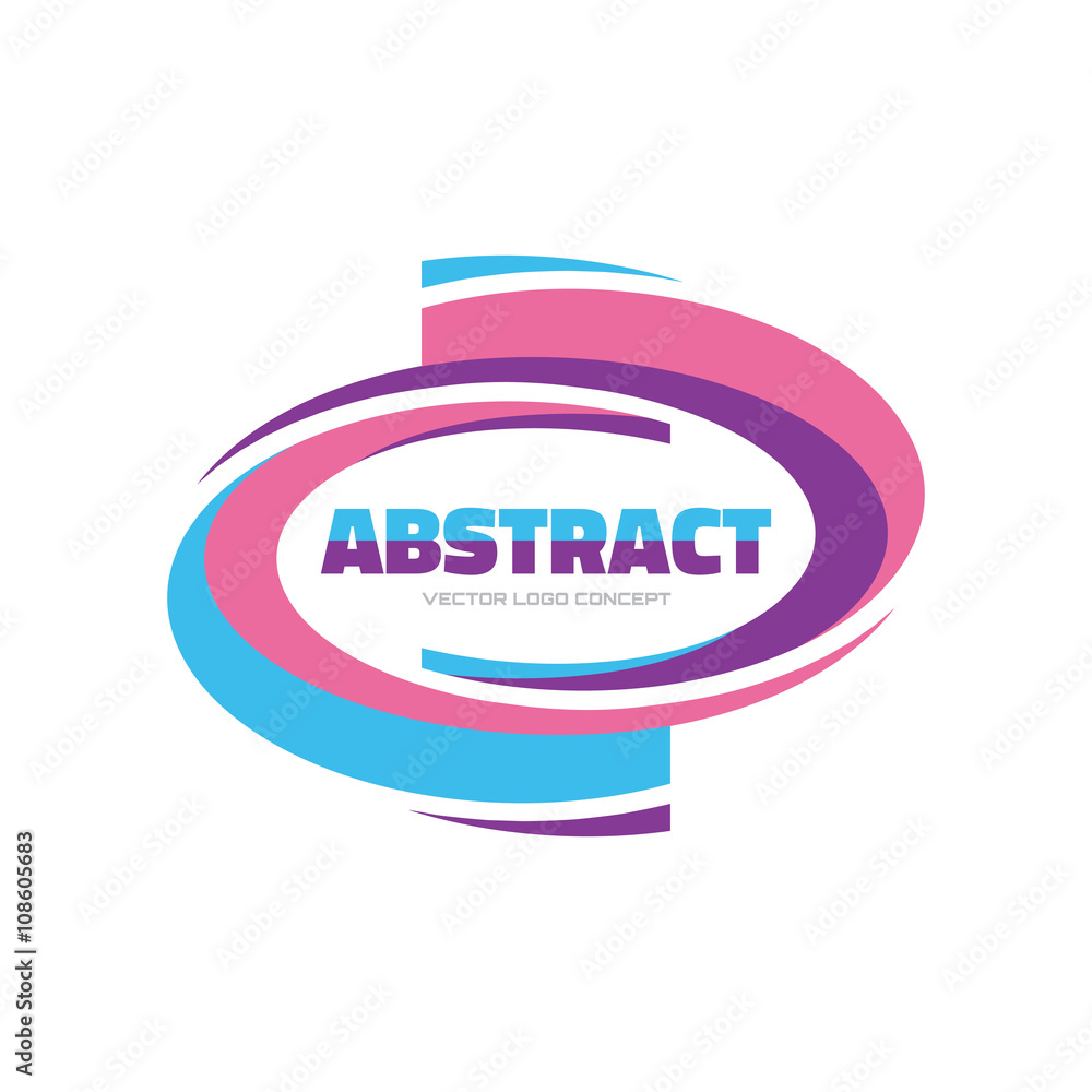 Aufkleber abstract - vector logo concept illustration. vector logo template. abstract smooth form. design elem