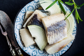 Herring with onion