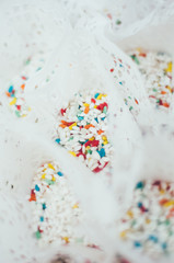 closeup of wedding rise