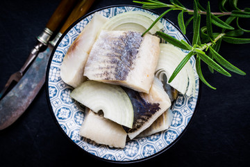 Herring with onion