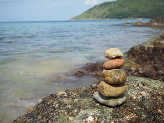 Fototapeta na wymiar Calm & Balance on the Stone