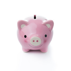 Pink piggy bank