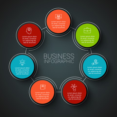 Vector infographic design template.