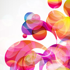 Abstract colorful arc-drop background. 