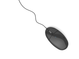 Black computer mouse