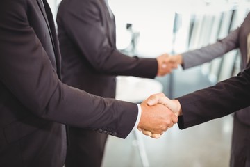 Businesspeople shaking hands with each other