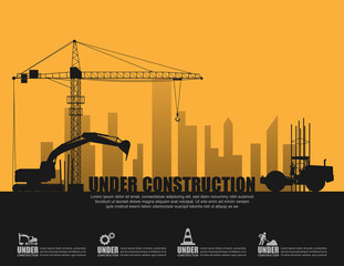 Under construction concept,Vector