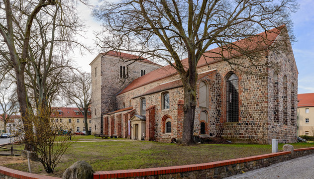 Panoramaansicht der Marienkirche in Strausberg bei Berlin