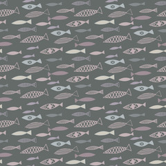 Fish seamless pattern.