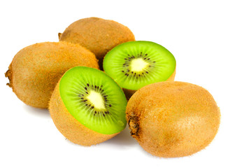 Fototapeta premium Fresh Tasty Kiwi Isolated on White Background