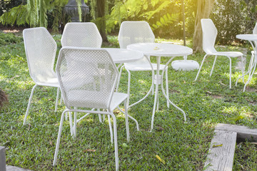 Garden table and chairs