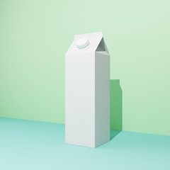 Blank milk package