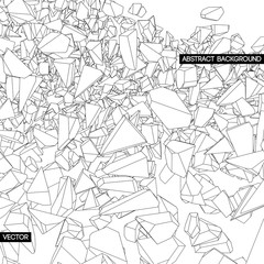 Broken texture. Abstract background.Vector.