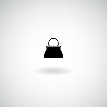 Women's handbag icon. Vector.
