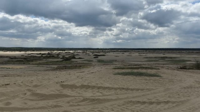 Bledow Desert, in Poland - timelapse