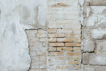 Brick texture with scratches and cracks