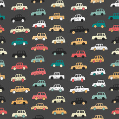 Seamless car pattern. Vector background. - 108615839