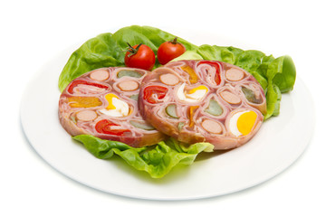 antipasto di salumi in gelatina