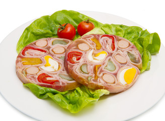 antipasto di salumi in gelatina