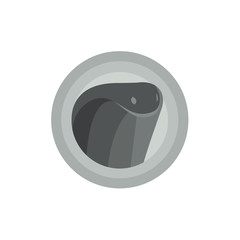 Snake cobra animal into flat vector illustration in monochrome modern trends logo