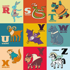 Part of animal alphabet