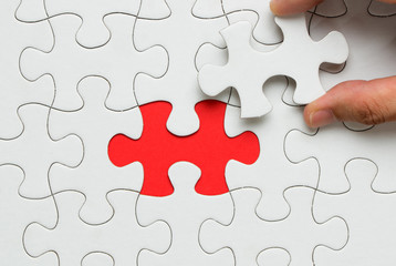 White jigsaw puzzle