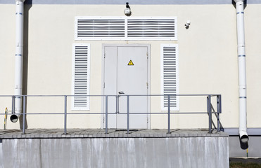 Entrance to the power plant, front view