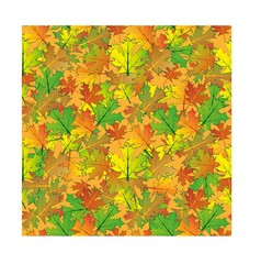 Vector seamless background. Maple autumn leaves.