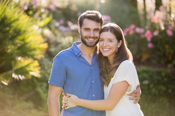 Fototapeta premium Portrait of couple embracing 