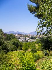 maurischer islamischer Alhambra-Palast und Befestigungsanlagen, Alhambra, Granada, Andalusien, Spanien