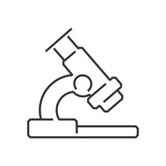line icon Medical Device Icon, Microscope