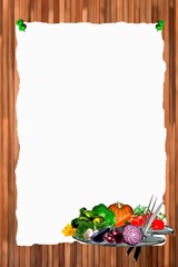 Menu background vertical