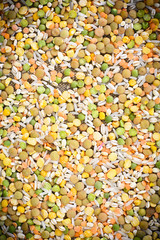 Dried Yellow Peas Background