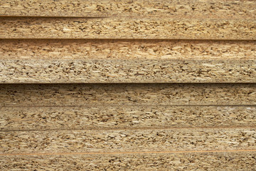 Chipboard folded in a pile