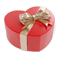 3d renderings of gift with ribbon