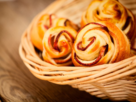 Tasty homemade apple cakes