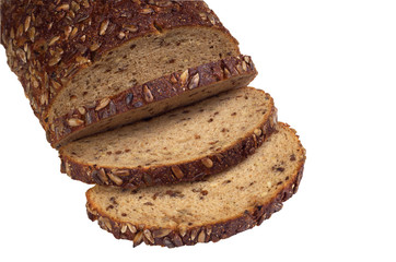 Sliced bread with seeds